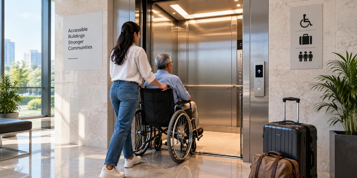 How Do Elevator Cabin Dimensions Affect Wheelchair and Luggage Space?
